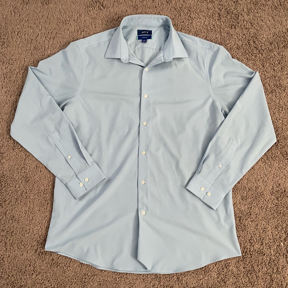 Apt.9 Slim Fit Wrinkle Resistant Dress Shirt